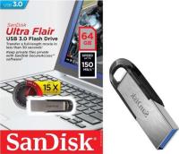 SANDISK Ultra Flair 64GB USB 3.0 Metal USB Bellek SDCZ73-064G-G46 - 1